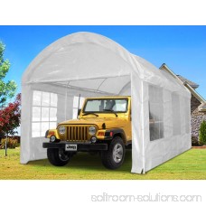 Quictent 20x10 Heavy Duty Portable Carport Canopy Garage Car Shelter Party Tent White